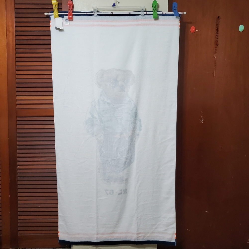 Beach Boy Polo Ralph Lauren Bear Beach Towel - Picture 7 of 13